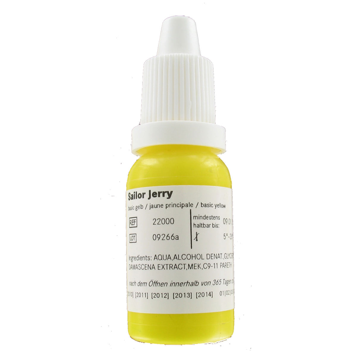 Sailor Jerry echtgelb 10 ml, traditionelle Tätowierfarbe